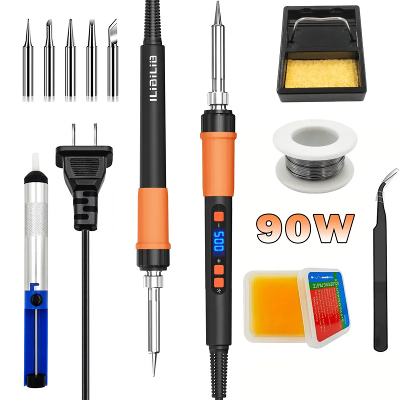 Electronics Repair Hobby - ILIBILIB Soldering Iron Kit, 90W LED
