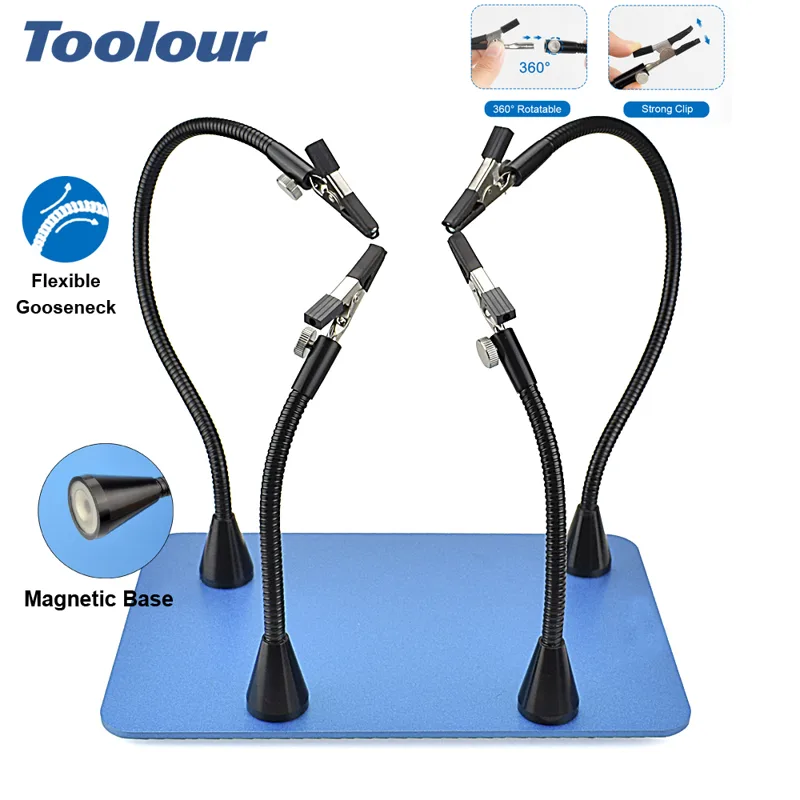 Electronics Repair Hobby - Toolour Magnetic Helping Hands Soldering Tool