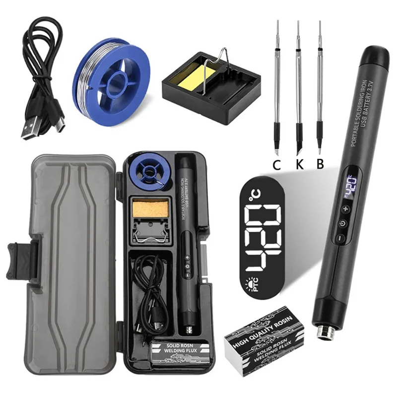 Electronics Repair Technician - Mini Soldering Iron USB Rechargeable Portable