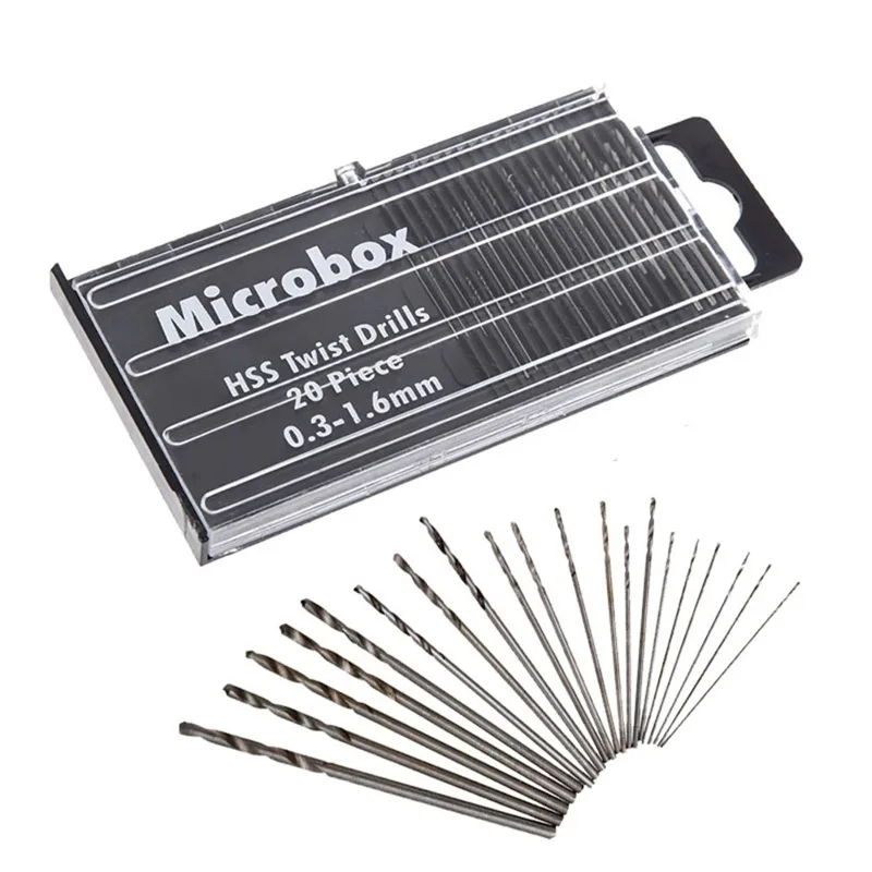 20Pcs Drill Bits For Precision - Electronics Repair Hobby ulasan dan harga