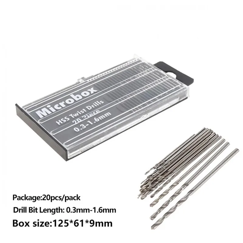 20Pcs Drill Bits For Precision - Electronics Repair Hobby ulasan dan harga
