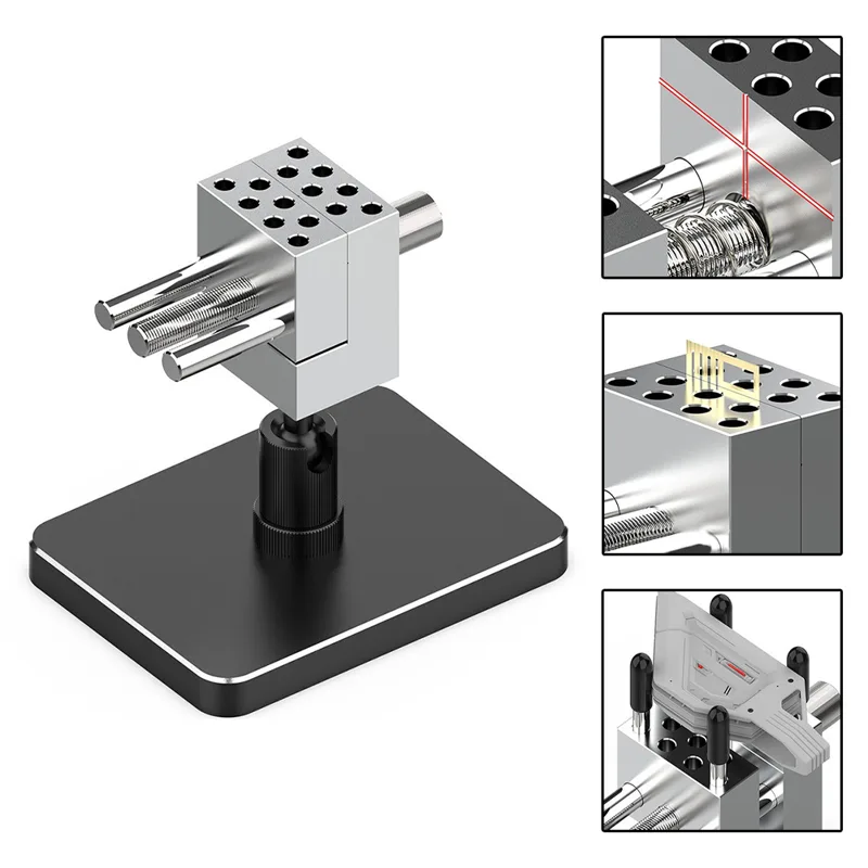 Table Vise 360 Rotating Alumin - Electronics Repair Hobby ulasan dan harga