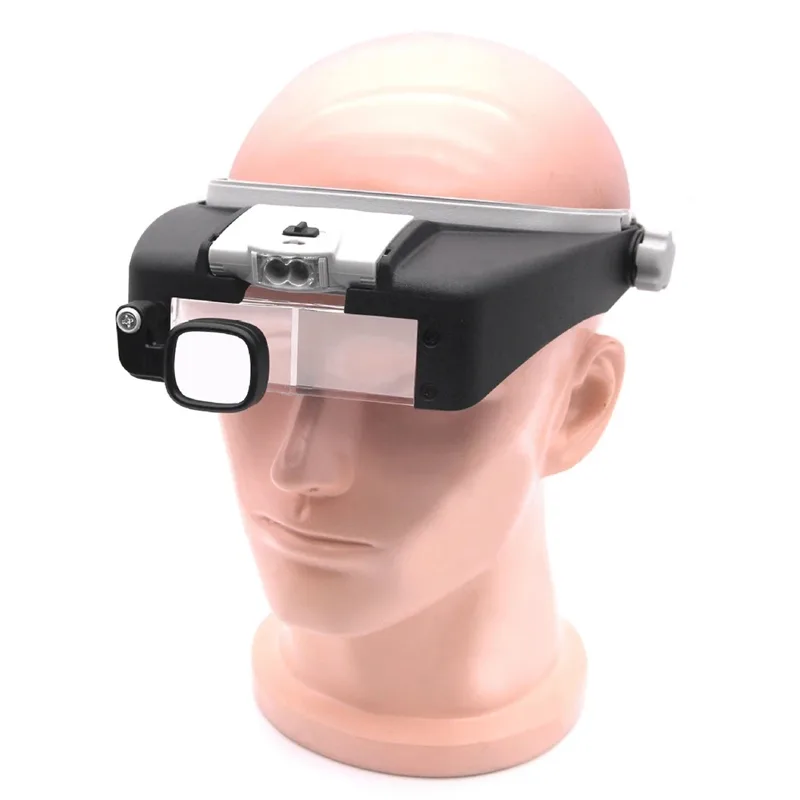 LED Magnifier Glasses Head Mou - Electronics Repair Hobby ulasan dan harga