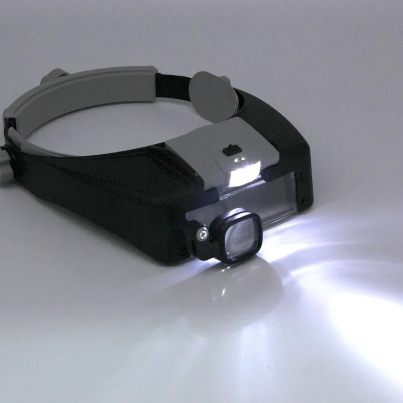 LED Magnifier Glasses Head Mou - Electronics Repair Hobby ulasan dan harga