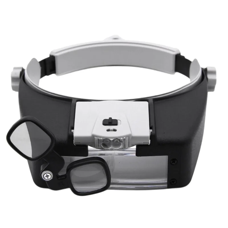 LED Magnifier Glasses Head Mou - Electronics Repair Hobby ulasan dan harga