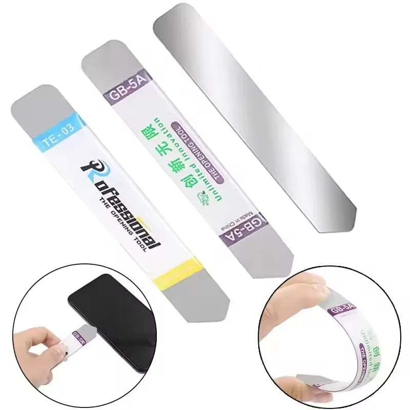 1-6Pcs Metal Flat Soft Blade C - Phone Opening Tool ulasan dan harga