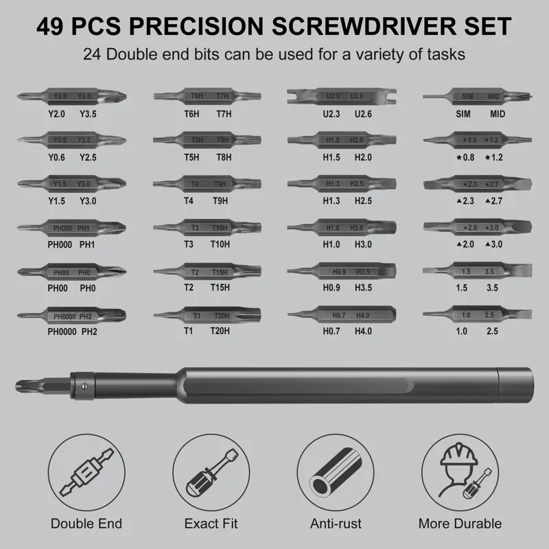 49 in 1 Magnetic Screwdriver S - Electronics Repair Xbox ulasan dan harga